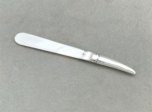 fig 1. A Charming Victorian Silver & Mother -of-pearl Letter Opener