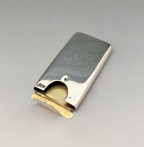 fig 1. An Unusual Design Edwardian Silver Card Case