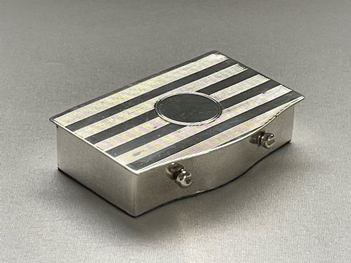 An Unusual Novelty Silver Double Stamp Box