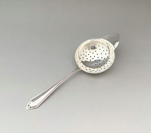 fig 1. A Stylish George V Silver Tea Strainer