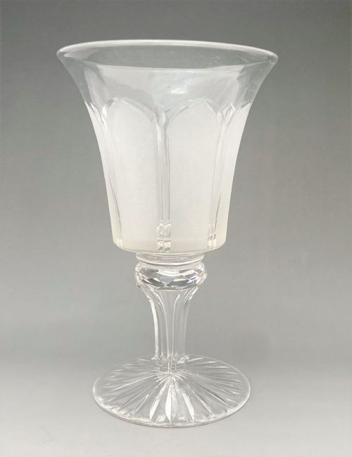 fig 1. A handsome Victorian cut & frosted goblet