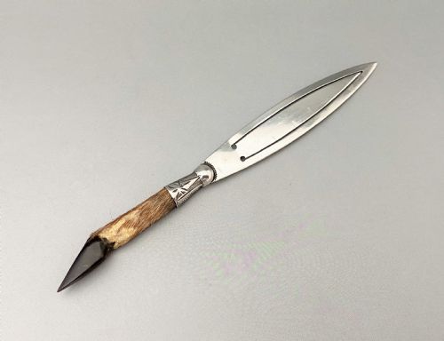 fig 1. A most unusual goat's foot novelty silver bookmark