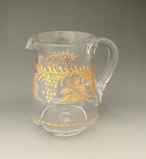 A Delightful French Gilded Water/lemonade Jug