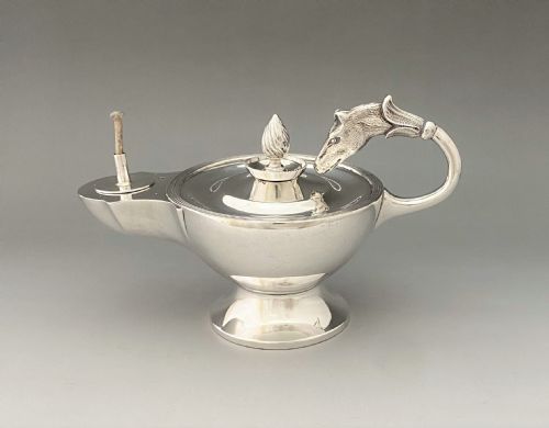 A Fabulous Silver 'Horse Head' Table Lighter