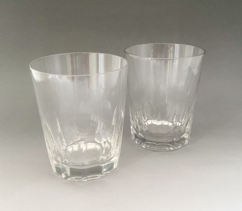 A Handsome Pair of Cut Glass Victorian Whisky Tumblers