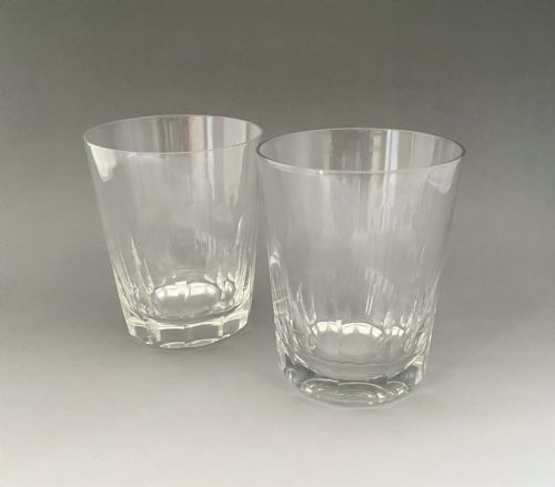 fig 1. A Handsome Pair Of Cut Glass Victorian Whisky Tumblers