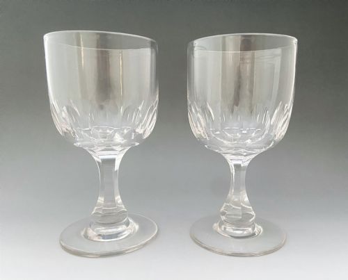 A Handsome Pair of Victorian Cut Glass Rummers