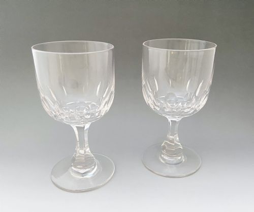 fig 1. A Handsome Pair Of Victorian Cut Glass Rummers