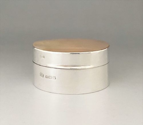 fig 1. An unusual silver & mother-of-pearl small trinket box