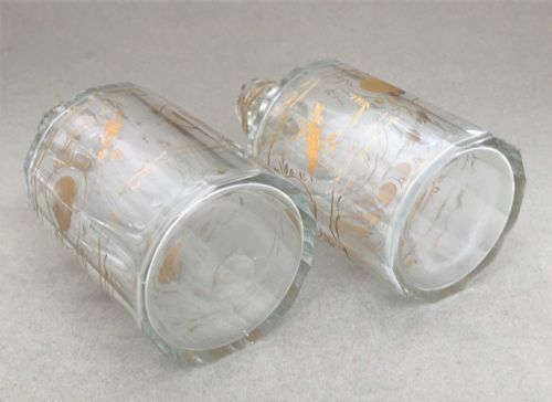 fig 1. A Gorgeous Pair Of French Gilded Cologne Bottles