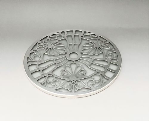 A Gorgeous George V Silver Teapot Stand or Coaster