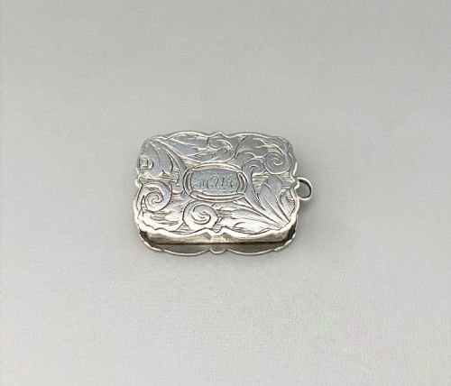 A Charming Small Early Victorian Silver Vinaigrette