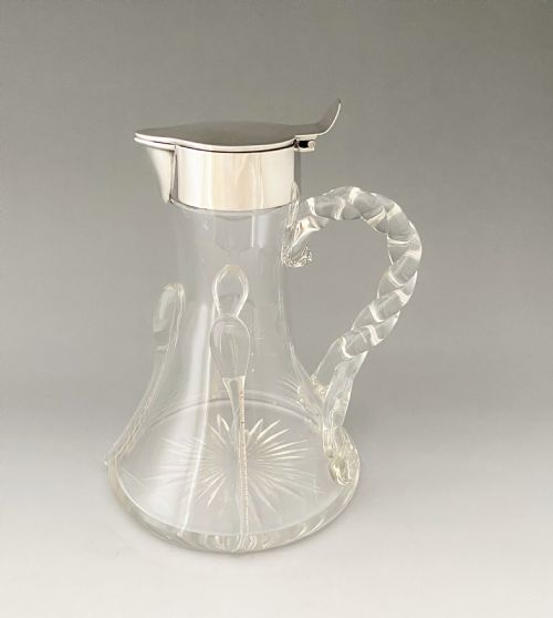 A Fabulous Edwardian Silver Mounted Whisky Jug