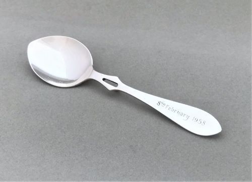 fig 1. A Desirable Patented Silver Honey Spoon