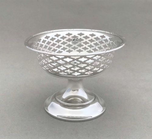 An Early George V Pierced Silver Bonbon Dish
