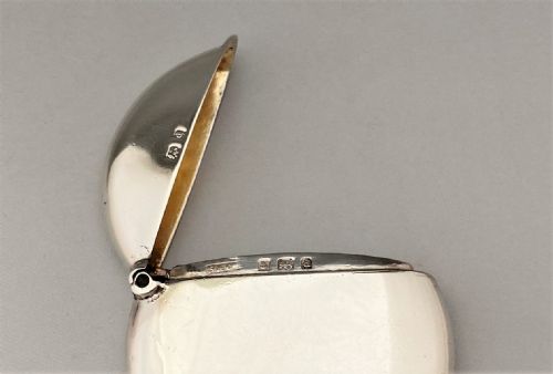 fig 1. An unusual circular Edwardian silver vesta