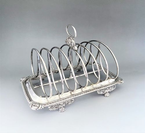 An Outstanding and Imposing Georgian Silver Toast Rack