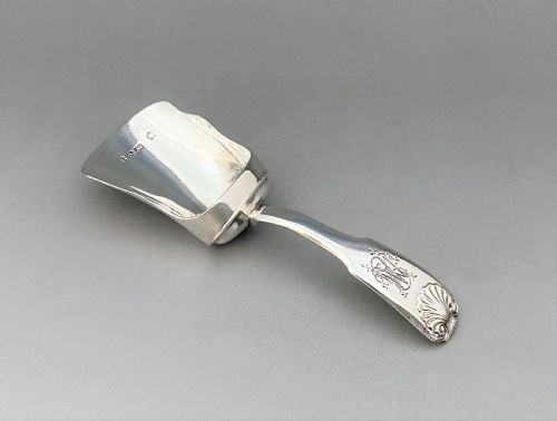 A Rare Georgian Scottish Silver Caddy Spoon