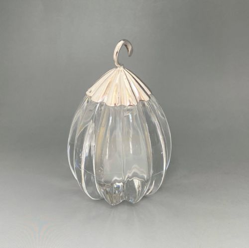 fig 1. A gorgeous Victorian silver mounted glue pot
