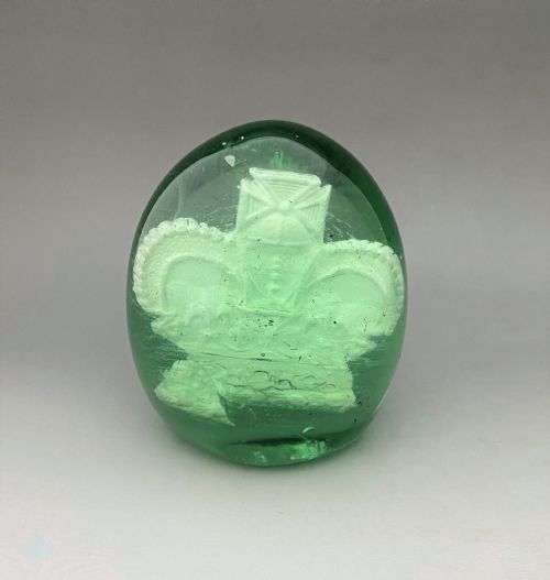 An Unusual Victorian Glass Dump with Sulphide Crown