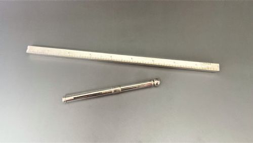fig 1. An extremely rare Victorian Chester silver ruler & dipping pen