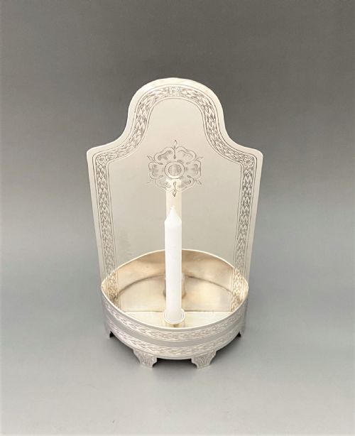 fig 1. A gorgeous Edwardian silver candle holder