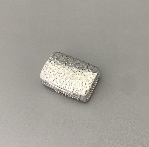 fig 1. A gorgeous Georgian silver vinaigrette