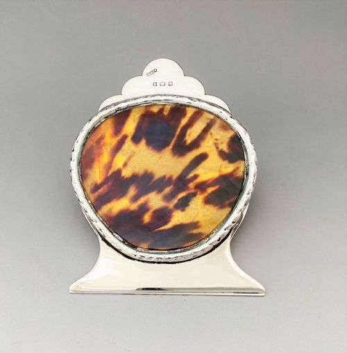 fig 1. A striking Edwardian silver & tortoiseshell desk clip