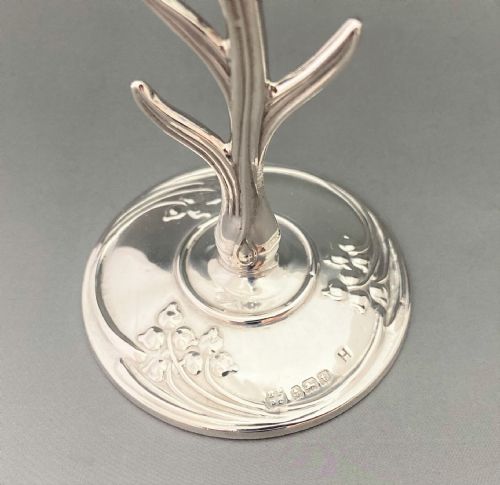 fig 1. A lovely Art Nouveau silver ring tree