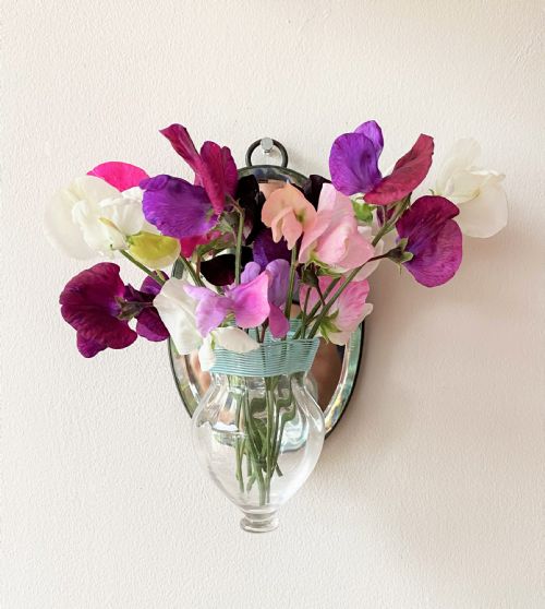 fig 1. A rare Victorian wall mounted glass posy holder