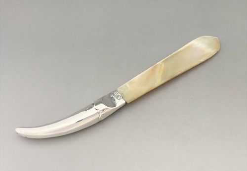 fig 1. A Charming Victorian Silver & Mother-of-pearl Letter Opener