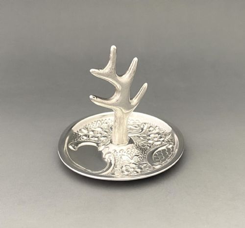 An Attractive Edwardian Silver Ring Tree/trinket Dish