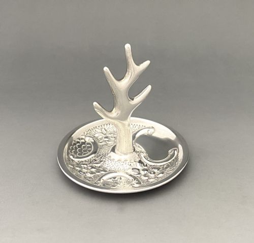 fig 1. An attractive Edwardian Silver Ring Tree/trinket Dish
