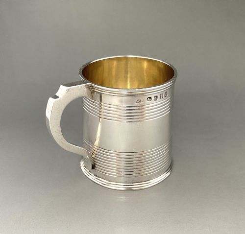 A Petite Georgian Silver Gilt Tankard