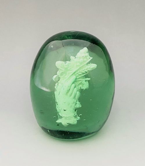 A Rare Victorian Glass Dump with Cornucopia Sulphide