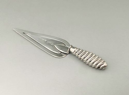 A Charming Edwardian Silver Trowel Bookmark