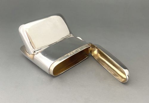 fig 1. A superb Edwardian silver vesta/double sovereign case