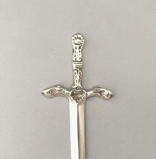 fig 1. A Scottish Silver Novelty Letter Opener/bookmark