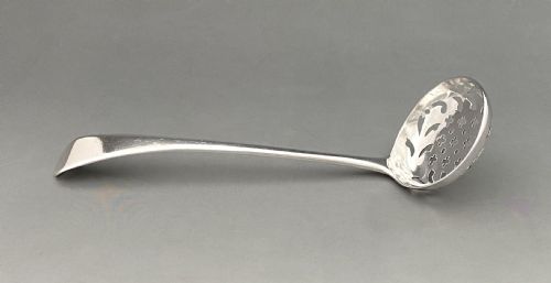 fig 1. A lovely 18th Century Georgian silver spice sifter spoon