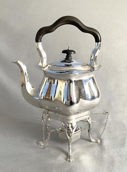 A SPLENDID 5 PIECE EDWARDIAN SILVER TEA SET - ADDITIONAL PHOTO 1