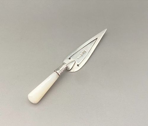A Delightful Silver & Mother-of-pearl Bookmark