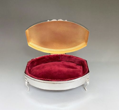 A Stylish and Elegant Silver Jewel Box/ Trinket Box