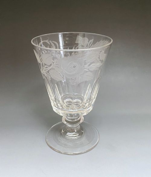 A Fabulous Victorian Scottish/english Themed Rummer