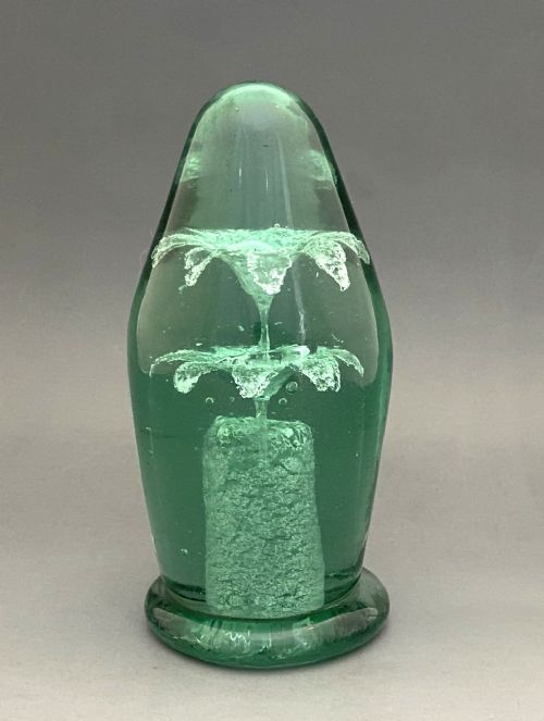 fig 1. An unusual Victorian glass dump or paperweight