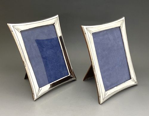 fig 1. An elegant matching pair of silver photo frames