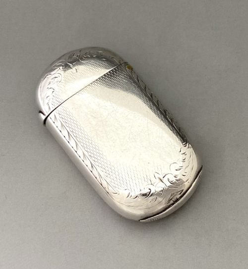 fig 1. A good Mid Victorian Silver Vesta