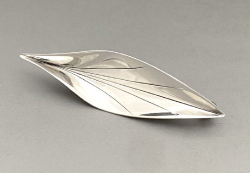 An Attractive Danish Modernist Silver Brooch