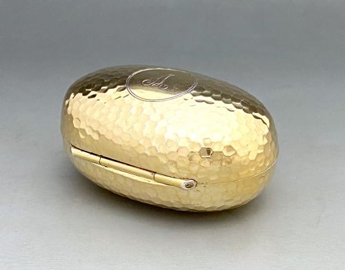 A FABULOUS EDWARDIAN SILVER GILT SNUFF TOBACCO BOX - ADDITIONAL PHOTO 4