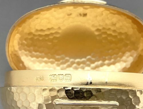 A FABULOUS EDWARDIAN SILVER GILT SNUFF TOBACCO BOX - ADDITIONAL PHOTO 8