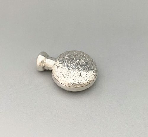 fig 1. A charming all silver Victorian scent bottle
